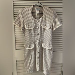 New with tags Tan faux pockets button down dress